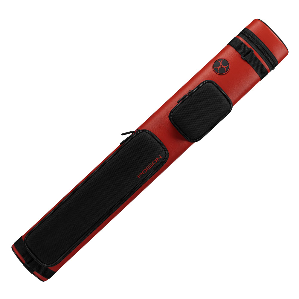 Poison Armor 2x2 Red Hard Pool Cue Case