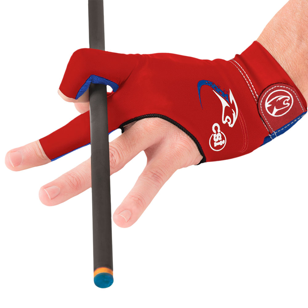 Predator Billiard Glove  USPBS Red and Blue- Left Hand